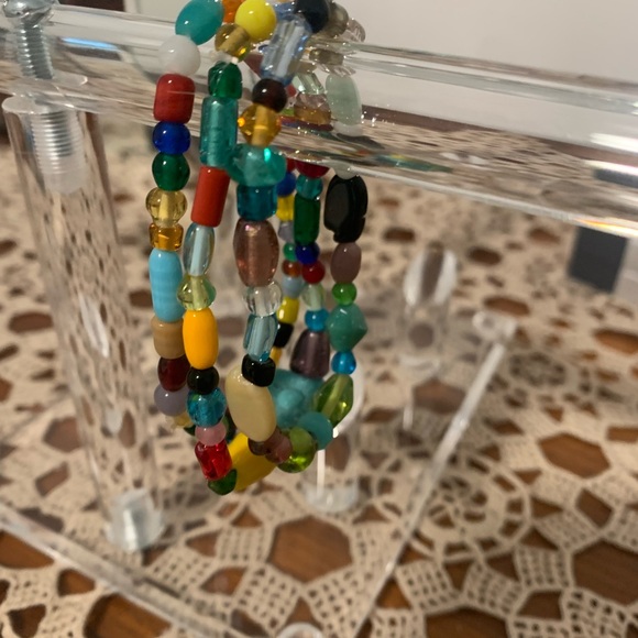 Bracelet colorful beaded set of three - Picture 2 of 4